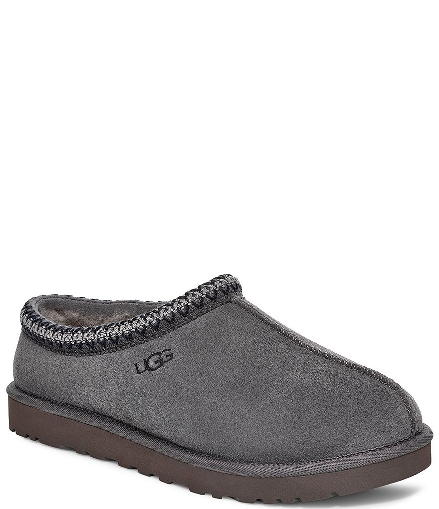UGG&reg; Men's Scuff Logo Suede Slippers