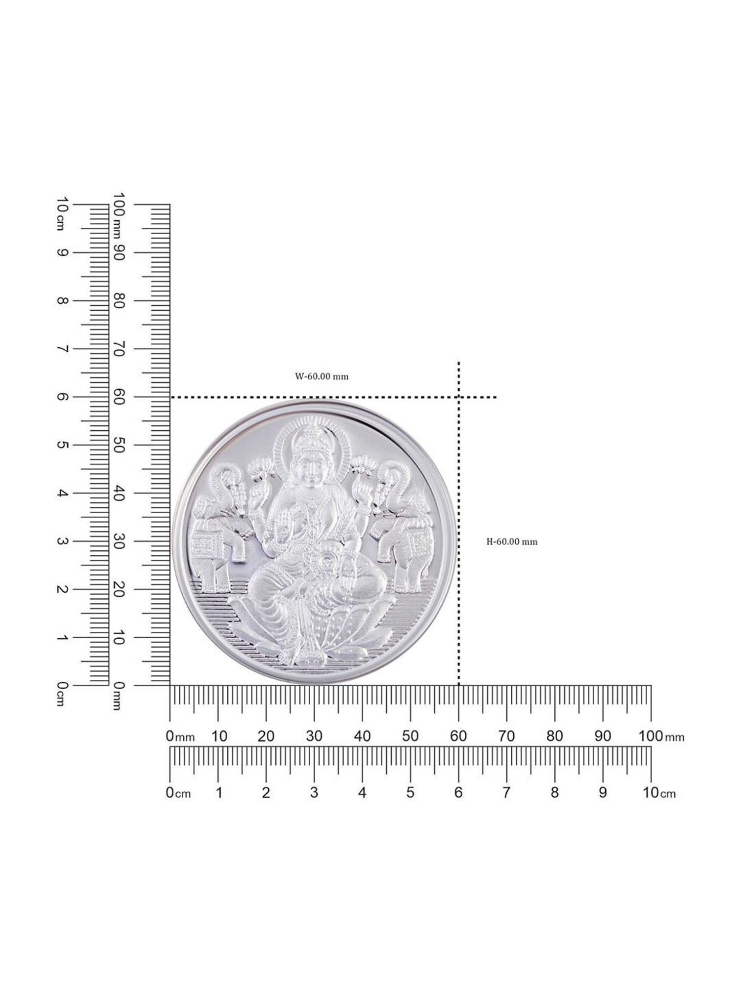 CKC Goddess Lakshmi 999 100gm Silver Coin