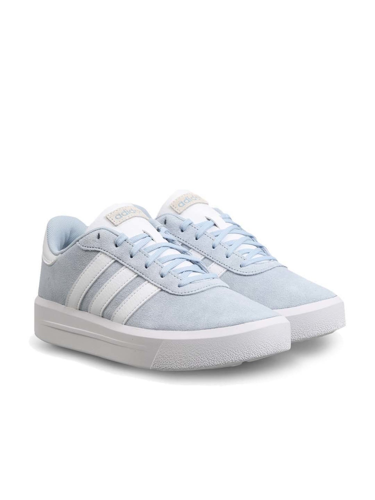Adidas Women's COURT PLATFORM Blue Skateboarding Shoes