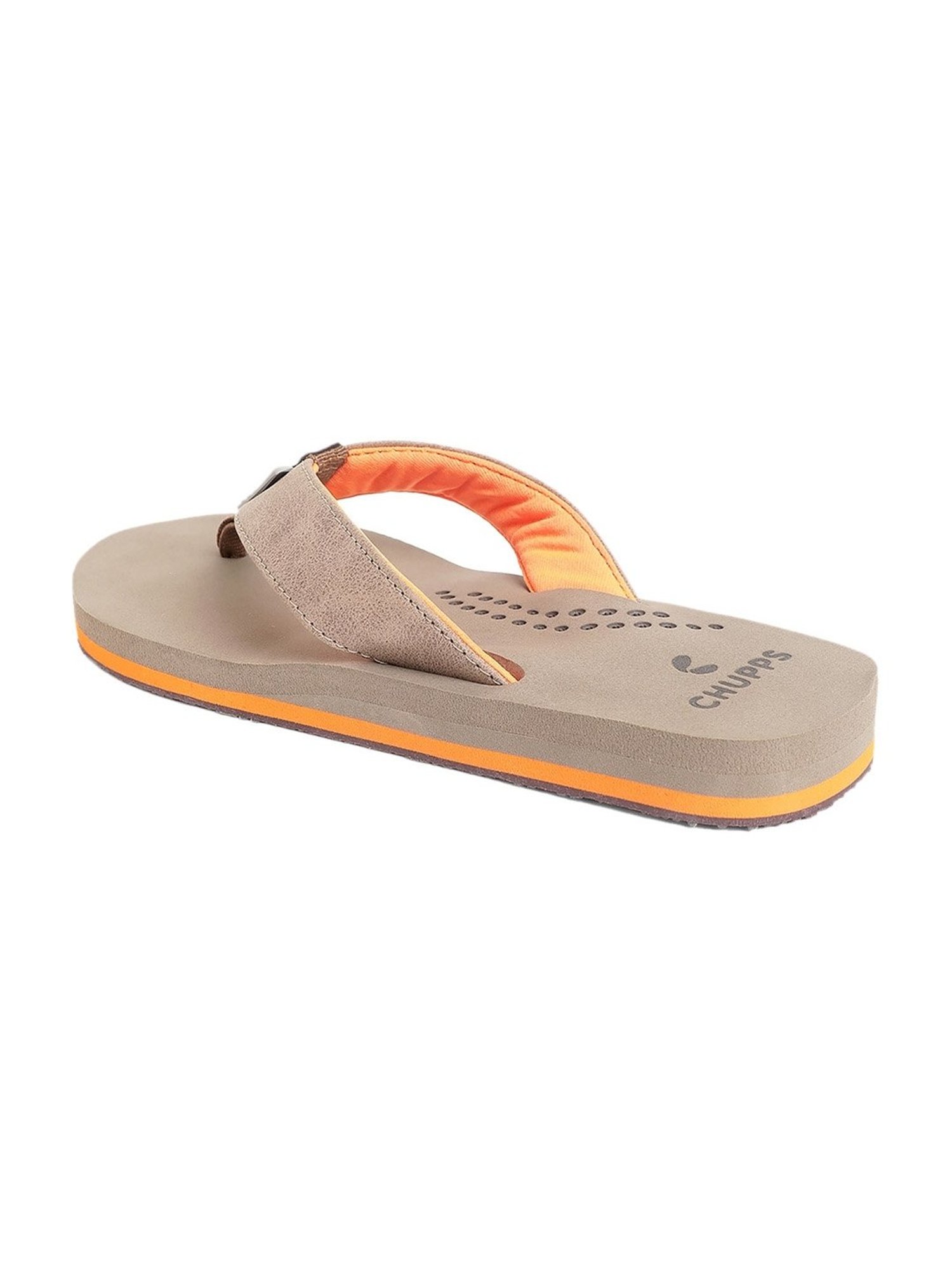 Chupps Men's Brown Flip Flops