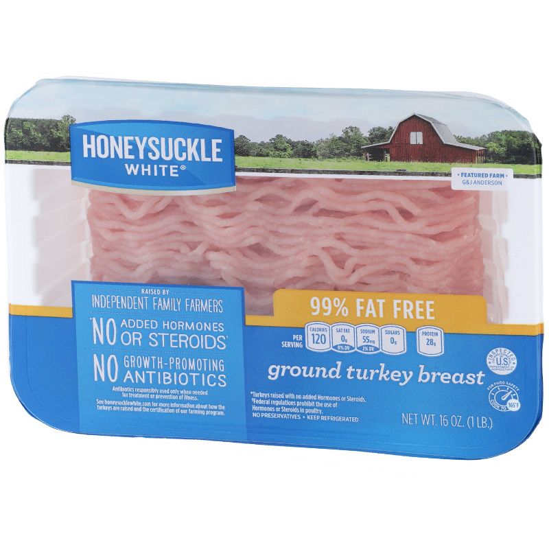 Honeysuckle White Fresh 99% Lean Ground Turkey Breast - 1lb