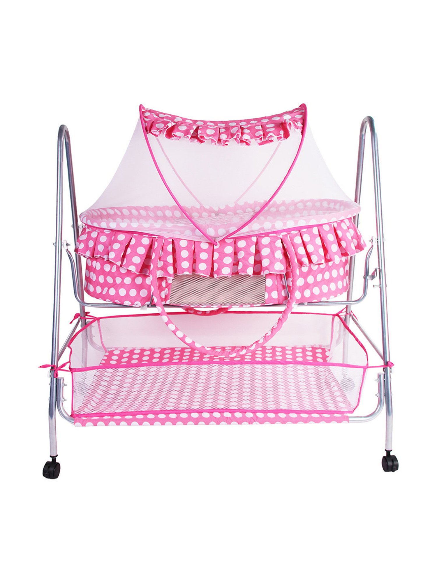 Kiddery Ble Value Baby Bassinet with Mosquito Protection Net (Age 0-8 Months)