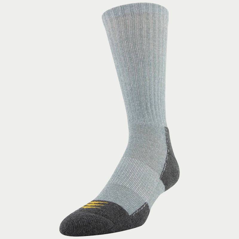 PowerSox Men's Workwear 6pk Crew Athletic Socks - Rust/Teal 6-12.5