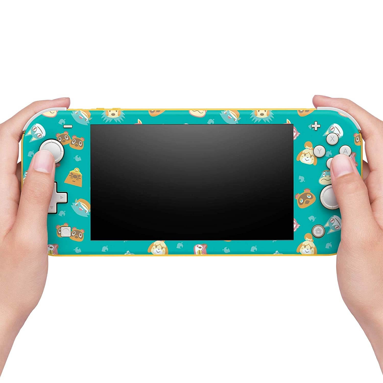 Controller Gear Authentic and Officially Licensed Animal Crossing: New Horizons - Teal Icons - Nintendo Switch Lite Skin - Not Machine Specific