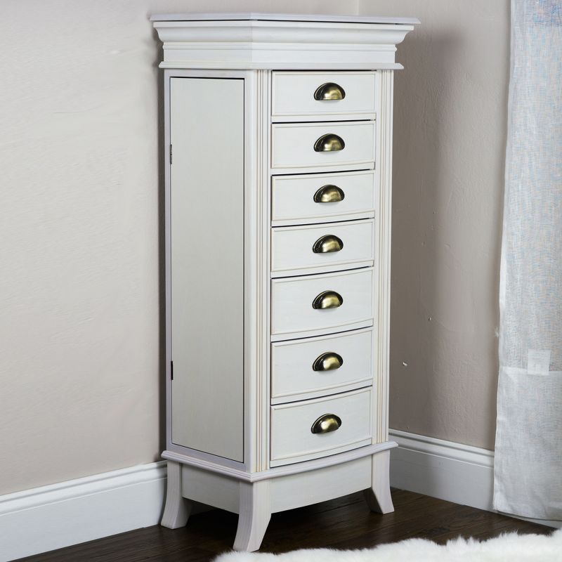 Hillary Jewelry Armoire White - Hives & Honey