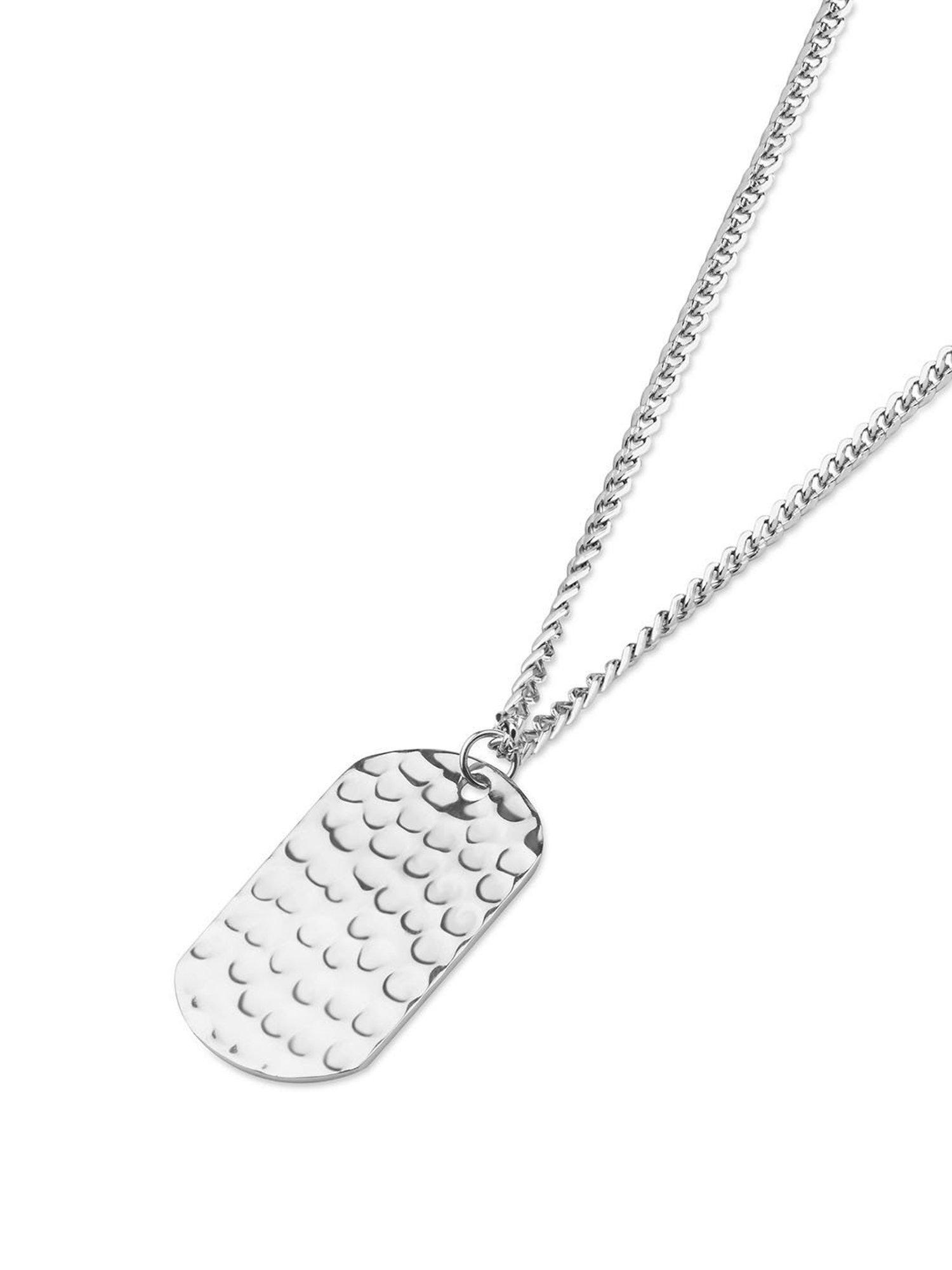 The Bro Code Silver-Plated Dog Tag Pendant Necklace for Men