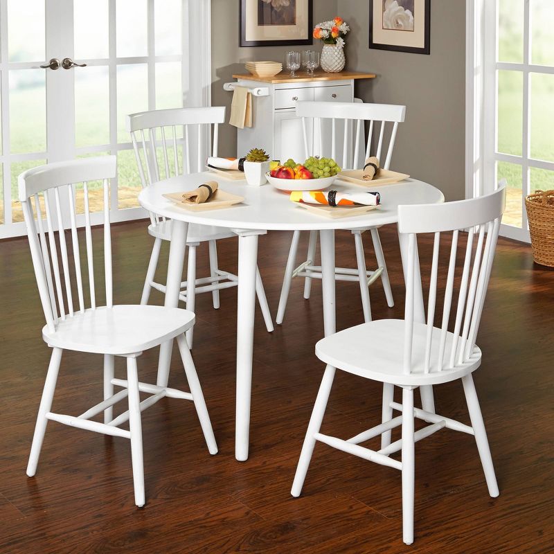 5pc Ravenna Dining Set White - Buylateral
