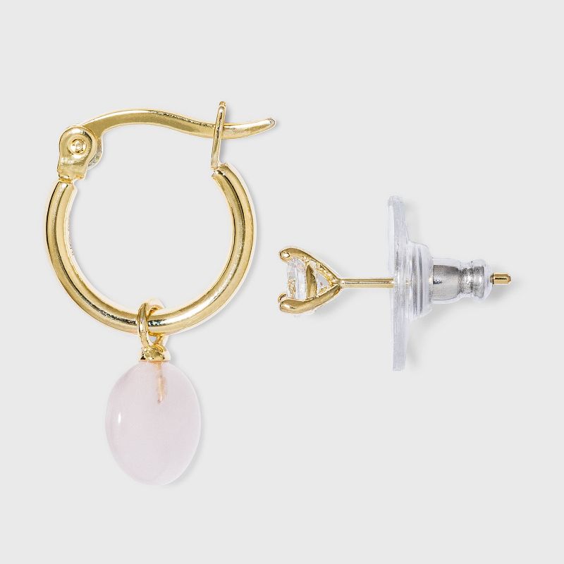 Open Drop Hoop Earrings - Universal Thread™ Gold