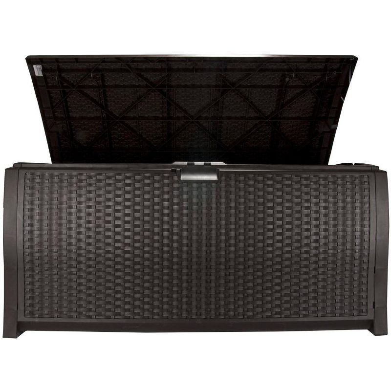 Suncast Trash Hideaway Outdoor 33 Gallon Garbage & 99 Gallon Backyard Pool Box