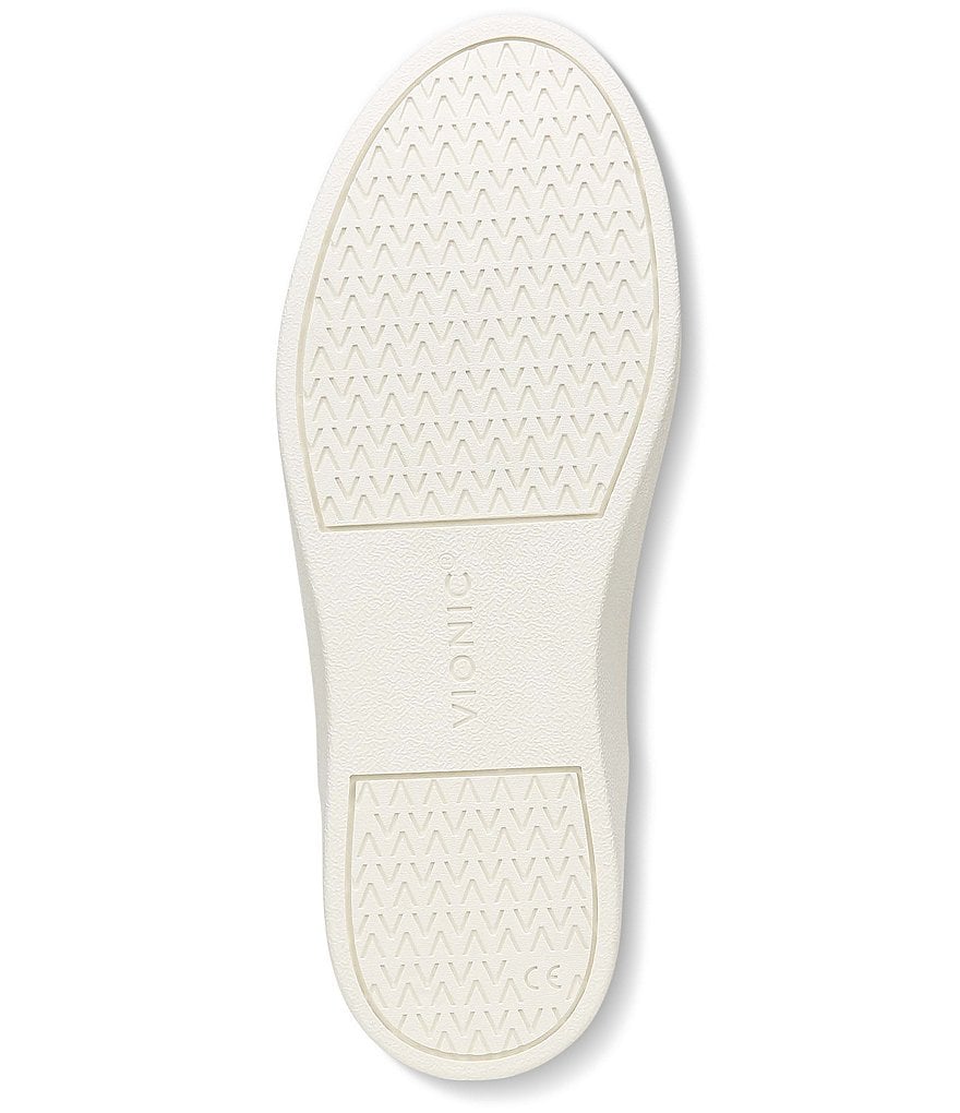 Vionic Winny Embossed Leather Lace-Up Sneakers