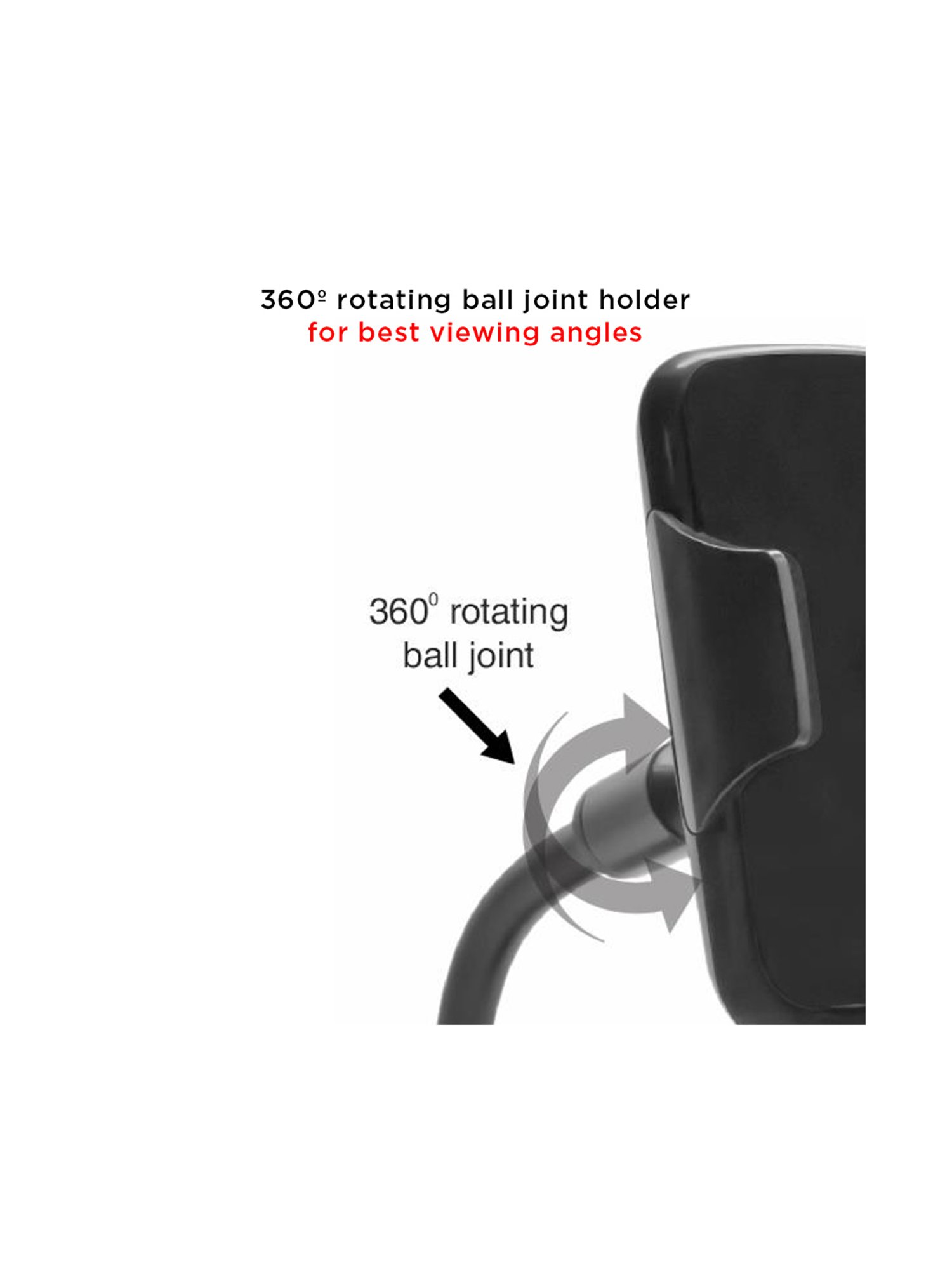 Stuffcool Captis Windshield/Dashboard Car Mount Holder for Smartphones - Black