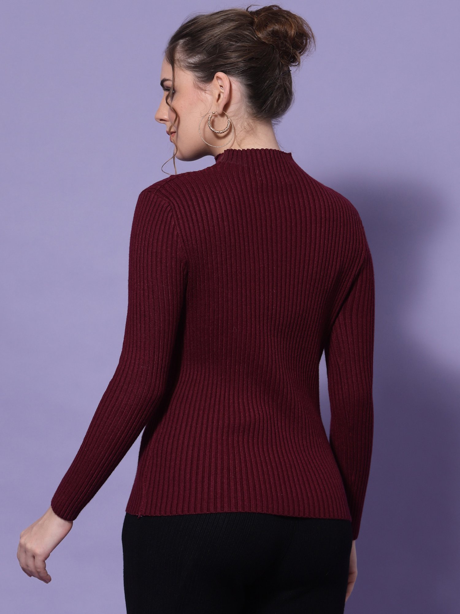 Mafadeny Wine Regular Fit Pullover
