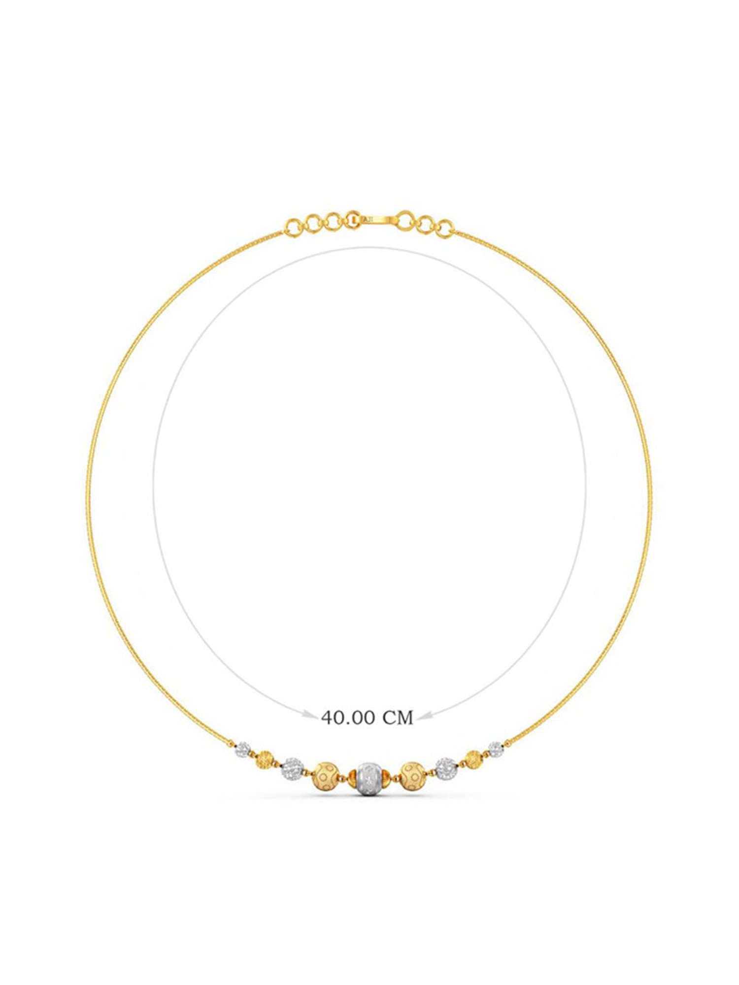 CKC Repouss&iquest; Work Rudraksha Gold Extender Neck Chain: Spiritual Elegance