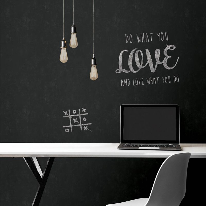 NuWallpaper Vintage Chalkboard Peel & Stick Wallpaper Black