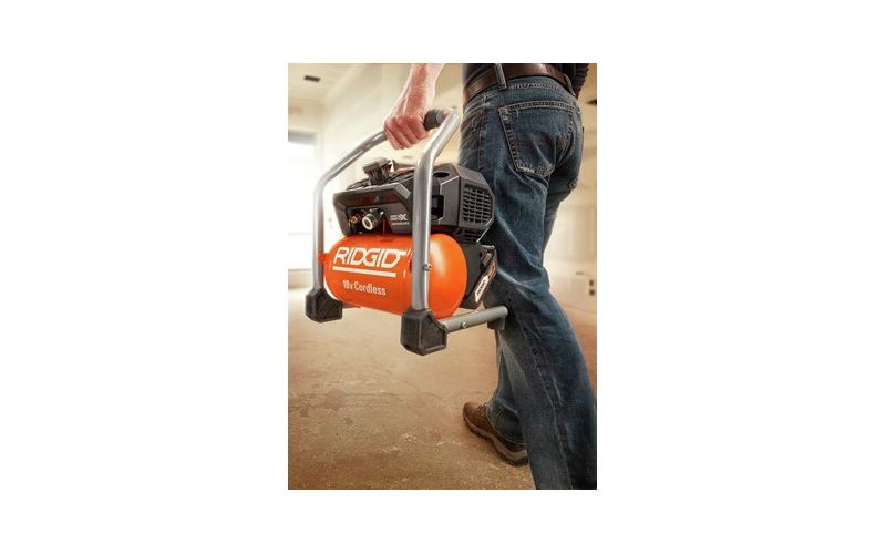 Ridgid ZRR0230 18V Brushed Lithium-Ion 1 Gallon Oil-Free Cordless Hand Carry Air Compressor (Tool Only)