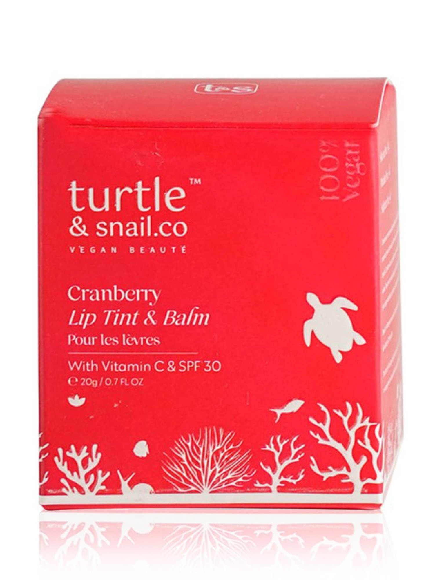 Turtle & Snail.Co Cranberry Lip Tint & Balm with Vitamin C & SPF 30 - 20 gm