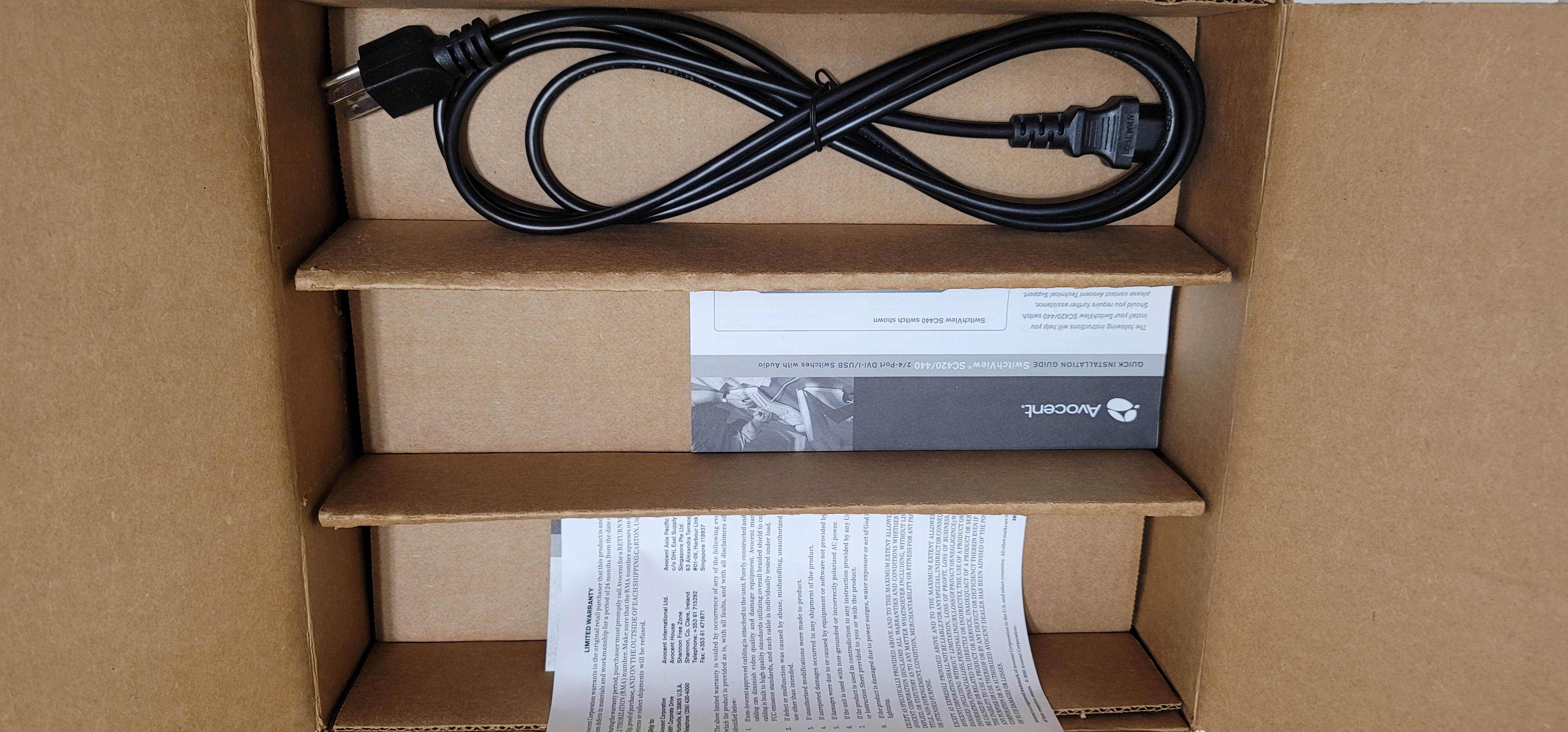 Avocent SC440-001 SwitchView SC 1 x 4 Secure KVM Desktop Appliance