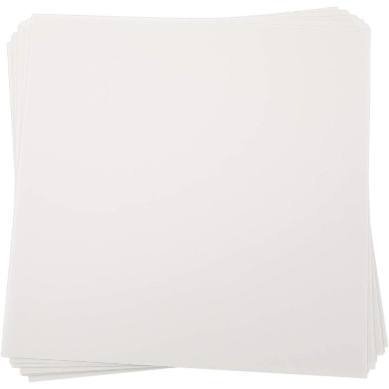Paper Junkie 100-Pack White Translucent Vellum Paper Sheets for Invitations and Tracing (12 x 12 in)