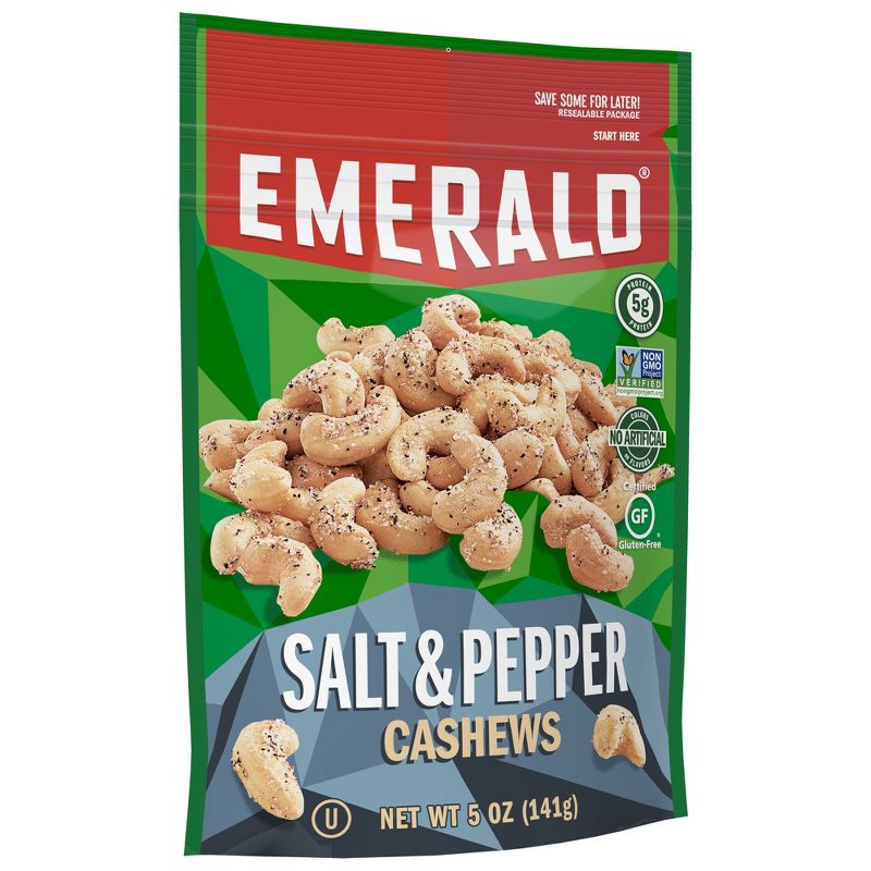 Emerald Salt And Pepper Cashews - 5oz