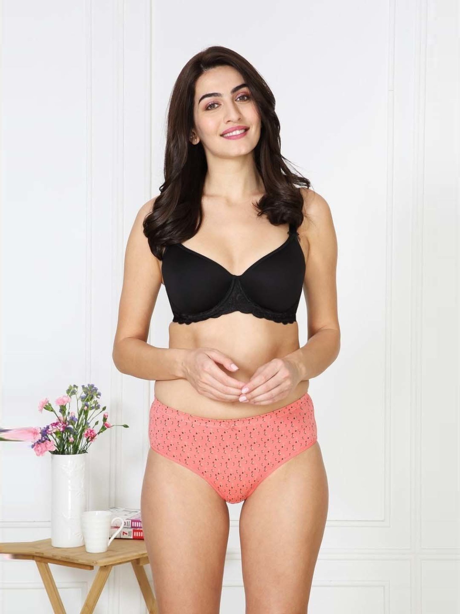 Van Heusen Assorted Color Cotton Printed Hipster Panties - Pack Of 2