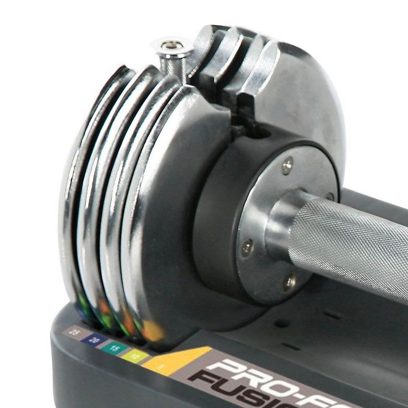 ProForm SpaceSaver Adjustable 25 Pound Dumbbell Weights with Storage Tray (Pair)