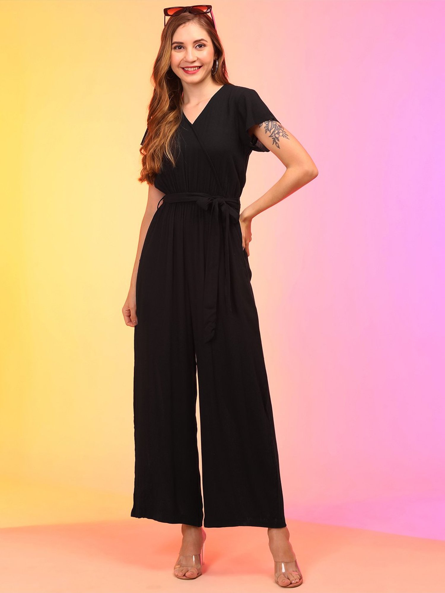 Globus Black Maxi Jumpsuit
