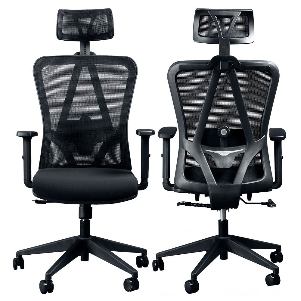 Titan ERGO TI-9606P Ergonomic Mesh Rolling Desk Chair for Office and Gaming (Black)