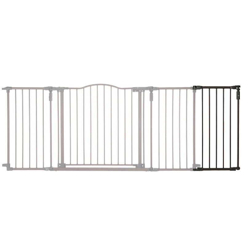 Toddleroo by North States 15 Inch Extension Piece for Deluxe Decor Gate, Bronze