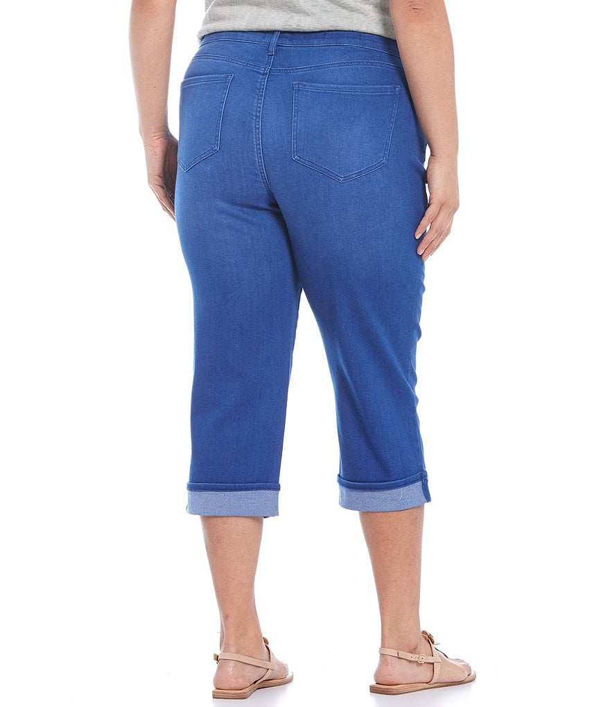 NYDJ Plus Size Marilyn Straight Leg Crop Jeans
