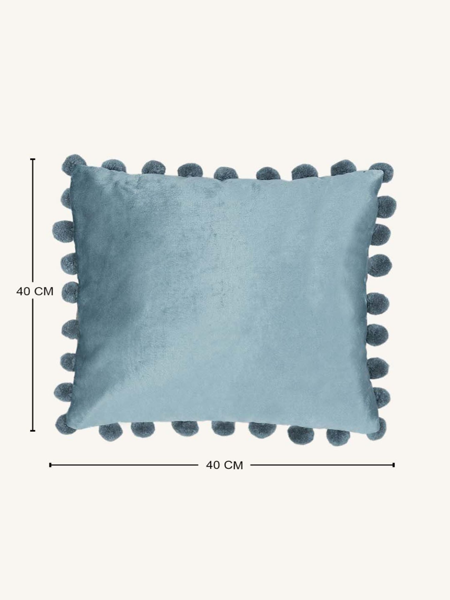 Living Scapes by Pantaloons Blue Cotton Cushion Cover