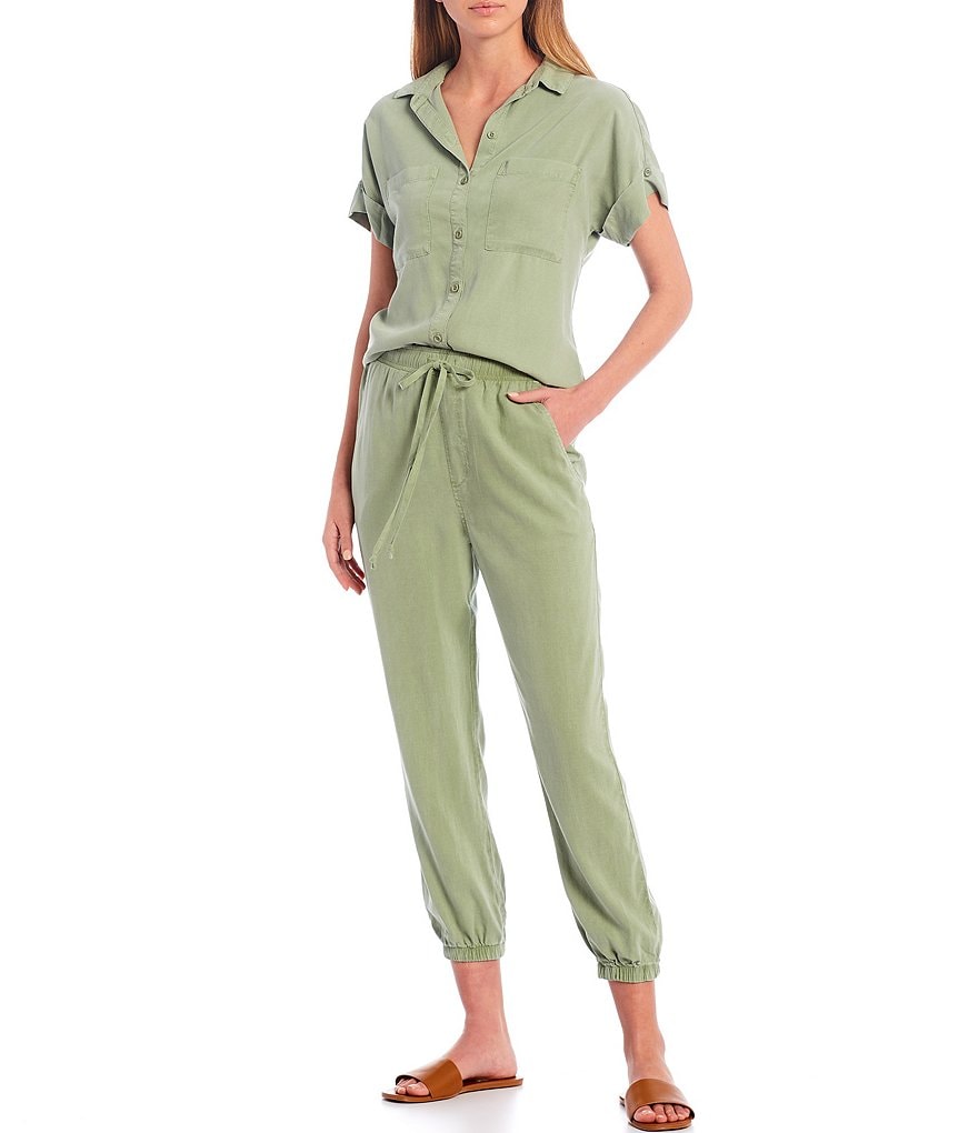 BB Dakota by Steve Madden Up to Here Puff Elbow Sleeve Mock Neck Smocked Top