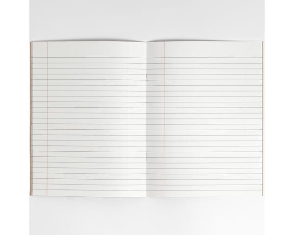 Rhino Exercise Book, 9 x 7 Inches, 80 page, 8mm ruled lines with margin, Pink Cover  (Pack of 10)