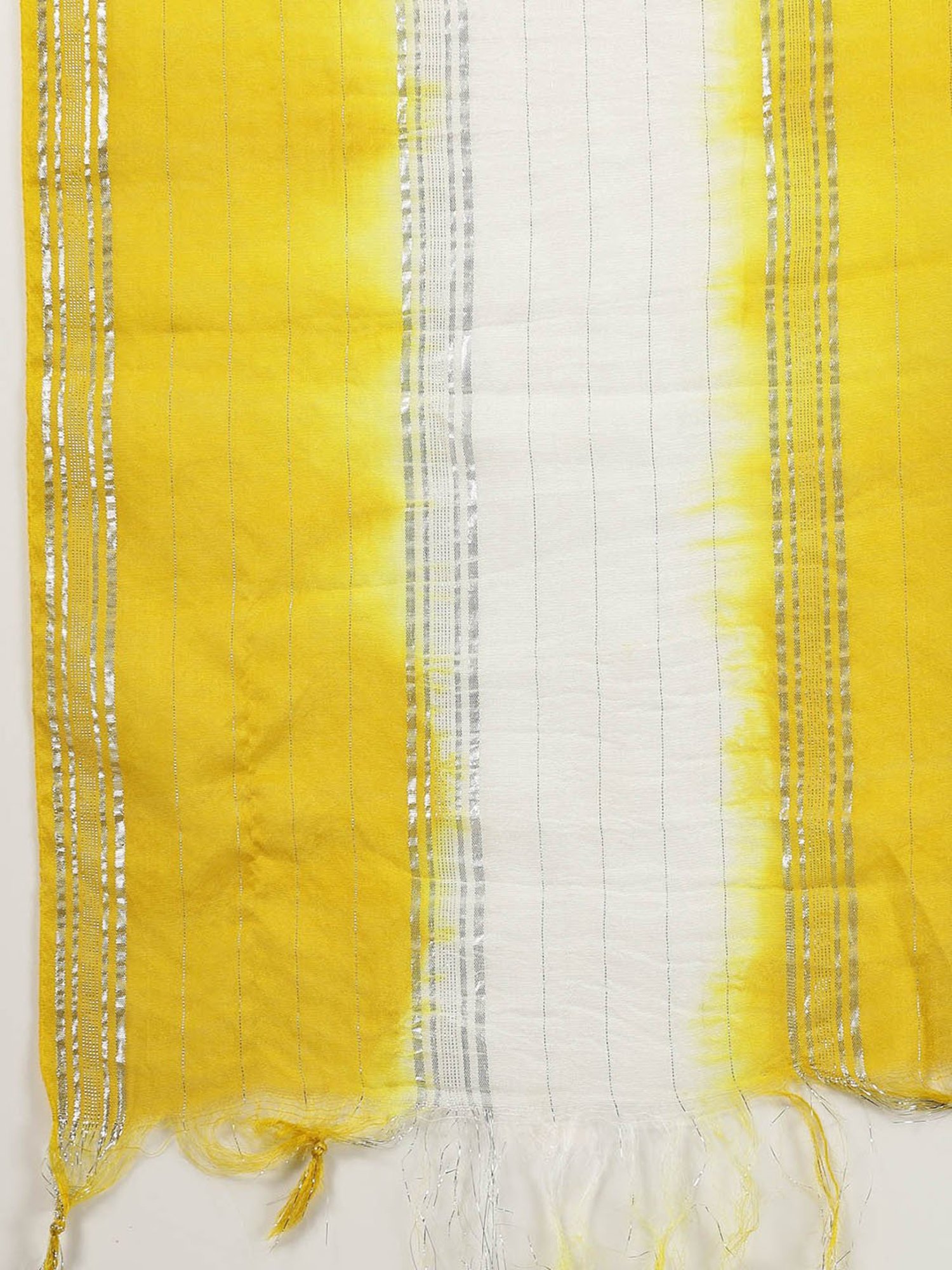 Stylum Yellow Rayon Embroidered A Line Kurta With Dupatta