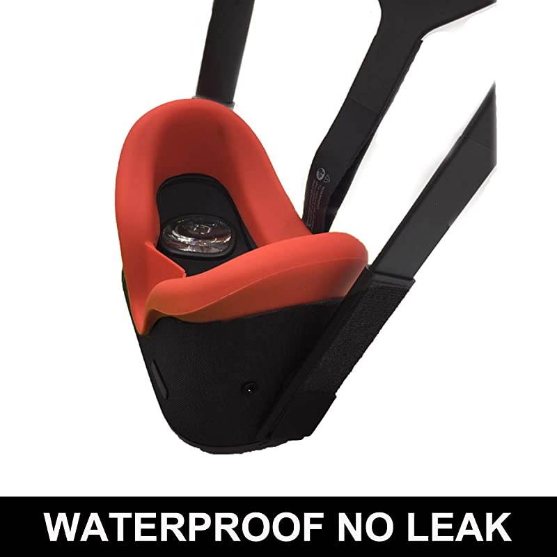 VR Face Silicone Cover Mask & Face Pad for Oculus Quest Face Cushion Cover Sweatproof Lightproof (Red)