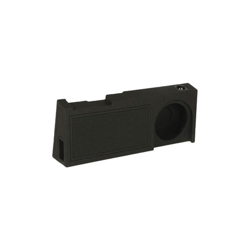 QPower QBomb Single 10 Inch Ported 2014 To 2018 GM Chevy Crew Cab Bed Liner Constructed Subwoofer Enclosure with Underseat Up fire Function