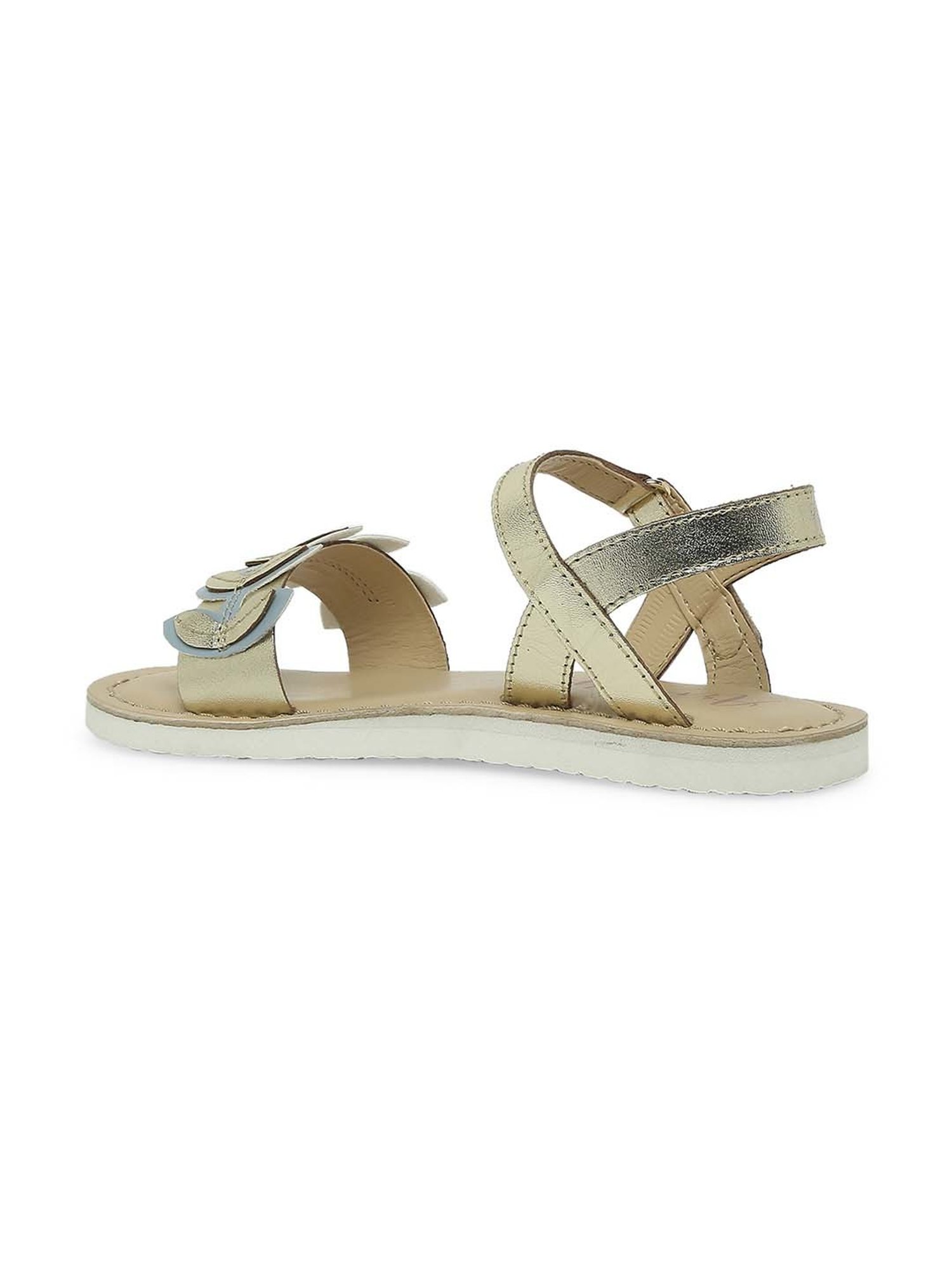 Aria Nica Kids PETAL Gold Casual Sandals