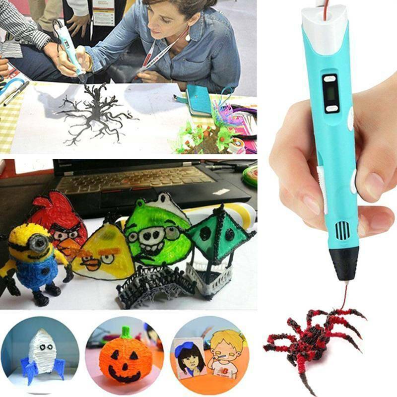 3D Printing pen DIY 3D Pen With ABS/PLA Filament Refills Arts 3D Drawing Pen Creative Gift For Kids Design Painting Drawing