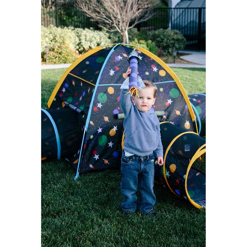 Pacific Play Tents Kids Glow In The Dark Galaxy Junction Play Tent And Tunnel Combo