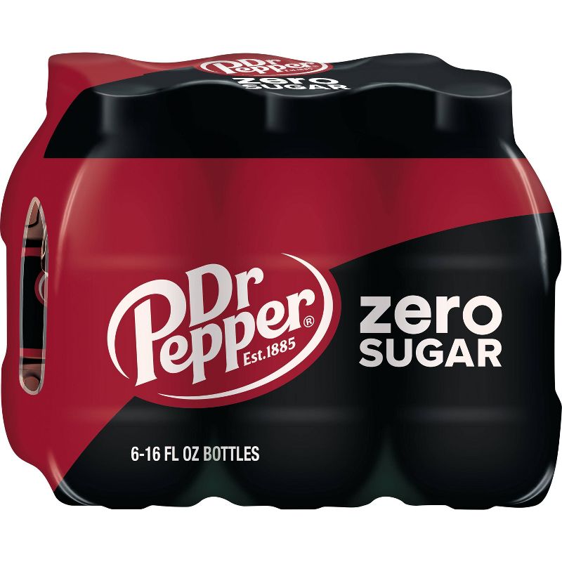 Dr Pepper Zero Sugar - 6pk/16 fl oz PET Bottles