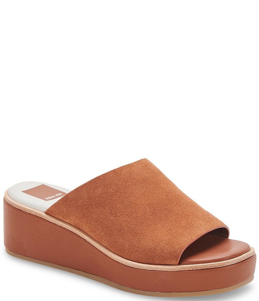Dolce Vita Freta Suede Wedge Sandals