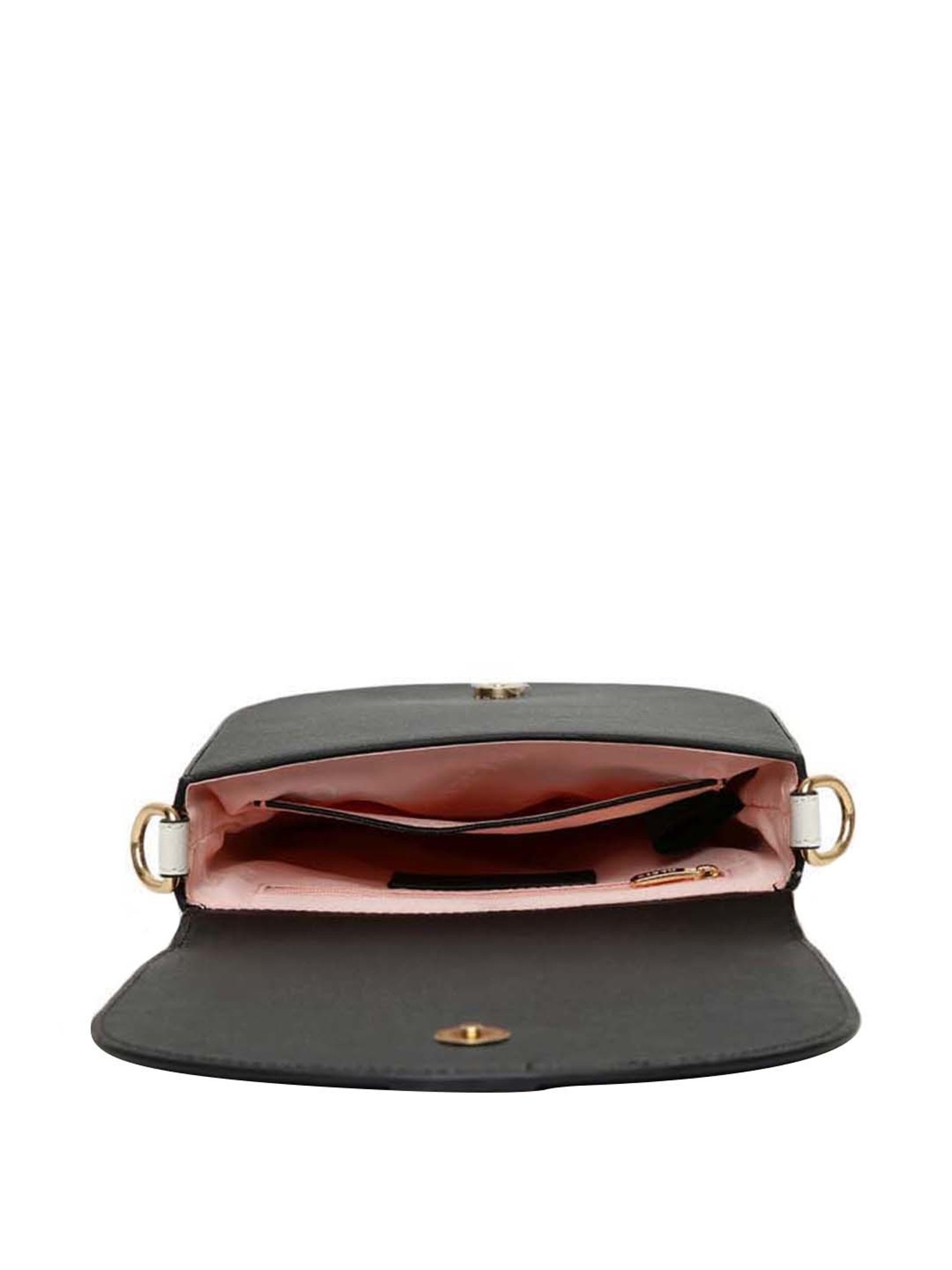 KLEIO Black Solid Small Sling Handbag