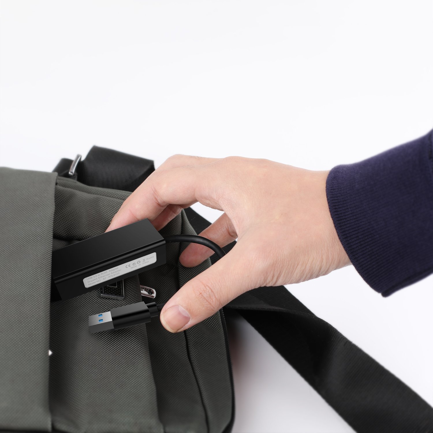 Updated USB Network Adapter, USB 3.0 to 10/100/1000 Mbps RJ45 Gigabit Ethernet Adapter Superspeed for Macbook, Mac Pro/mini, iMac, Windows, Surface Pro, Notebook PC and More