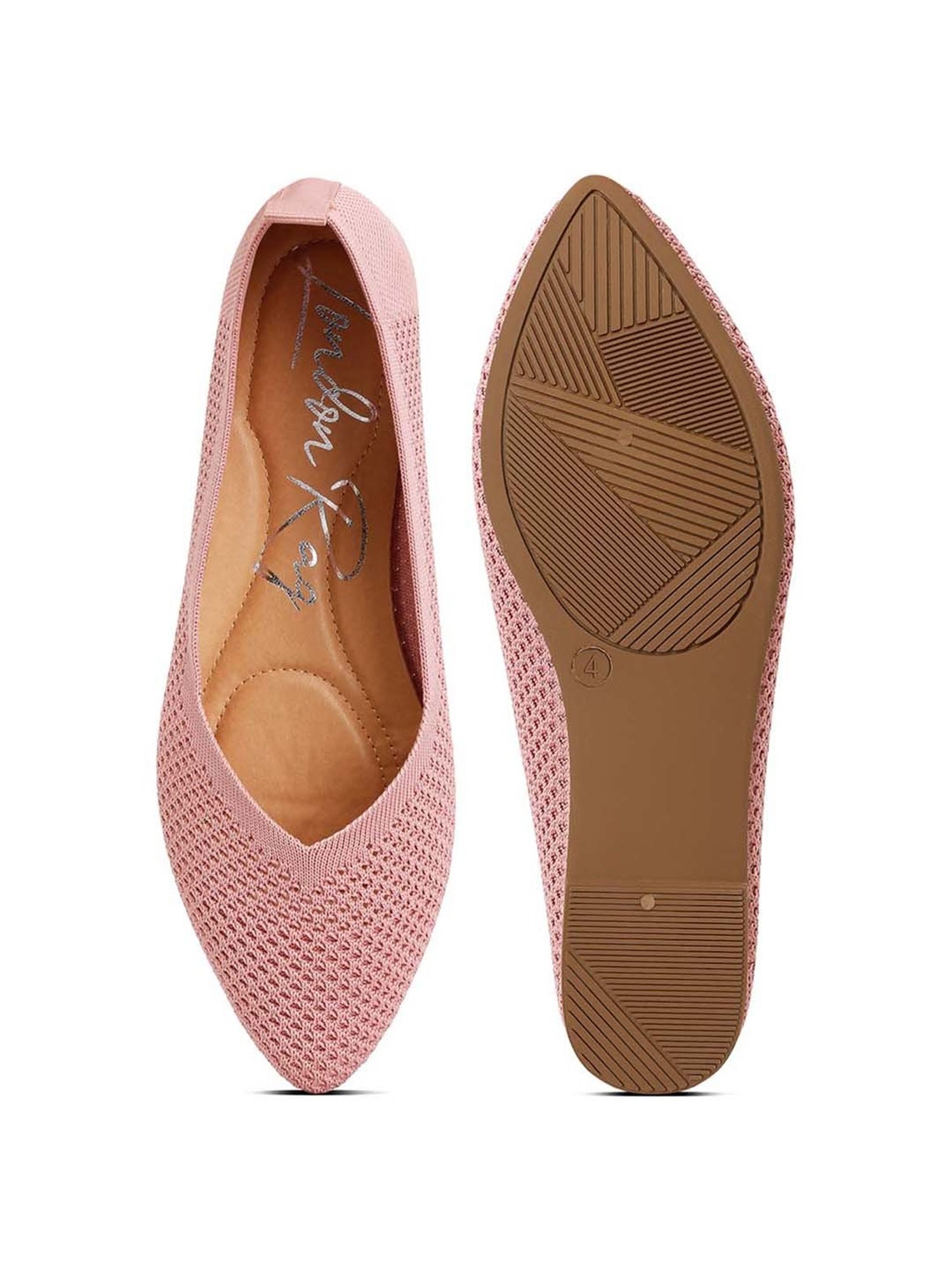London Rag Women's Pink Flat Ballets