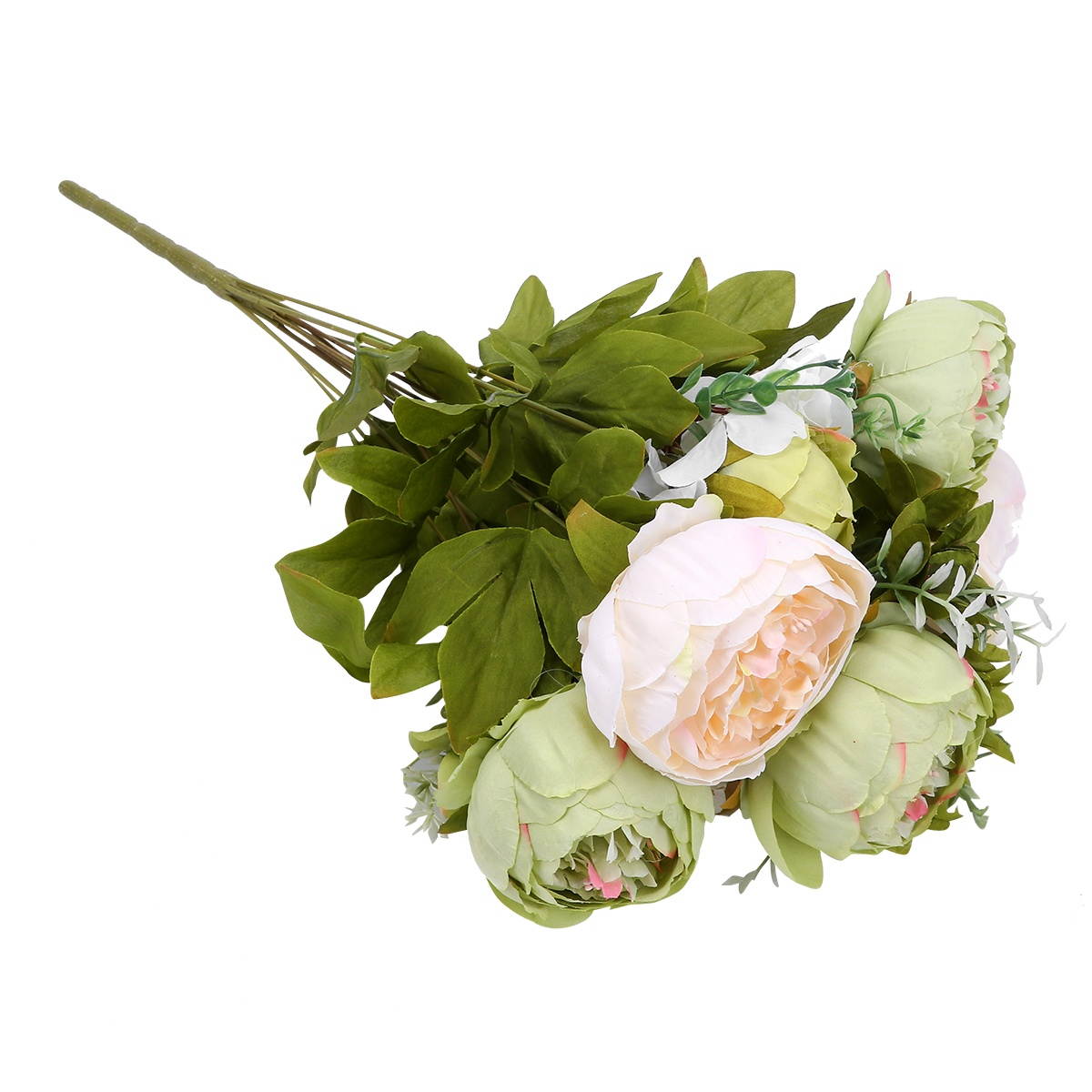 1 Pack of 13pcs Flowers Simulated Peony Decor Artificial Flower Branches Simulated Flower Adornment Creative Household Flower Decor Wedding Layout Decor for Home Wedding Living Room (Red)