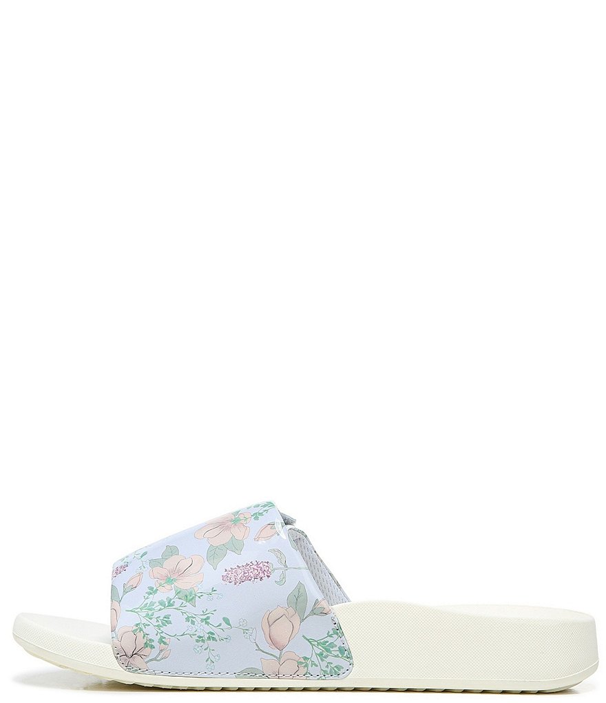 Vionic Keira Floral Print Adjustable Slides