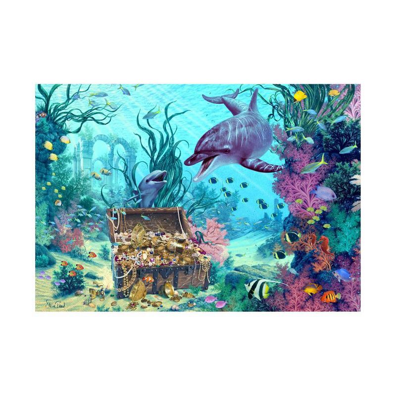 Wuundentoy Gold Edition: Hide and Seek Dolphins Kids' Jigsaw Puzzle - 100pc