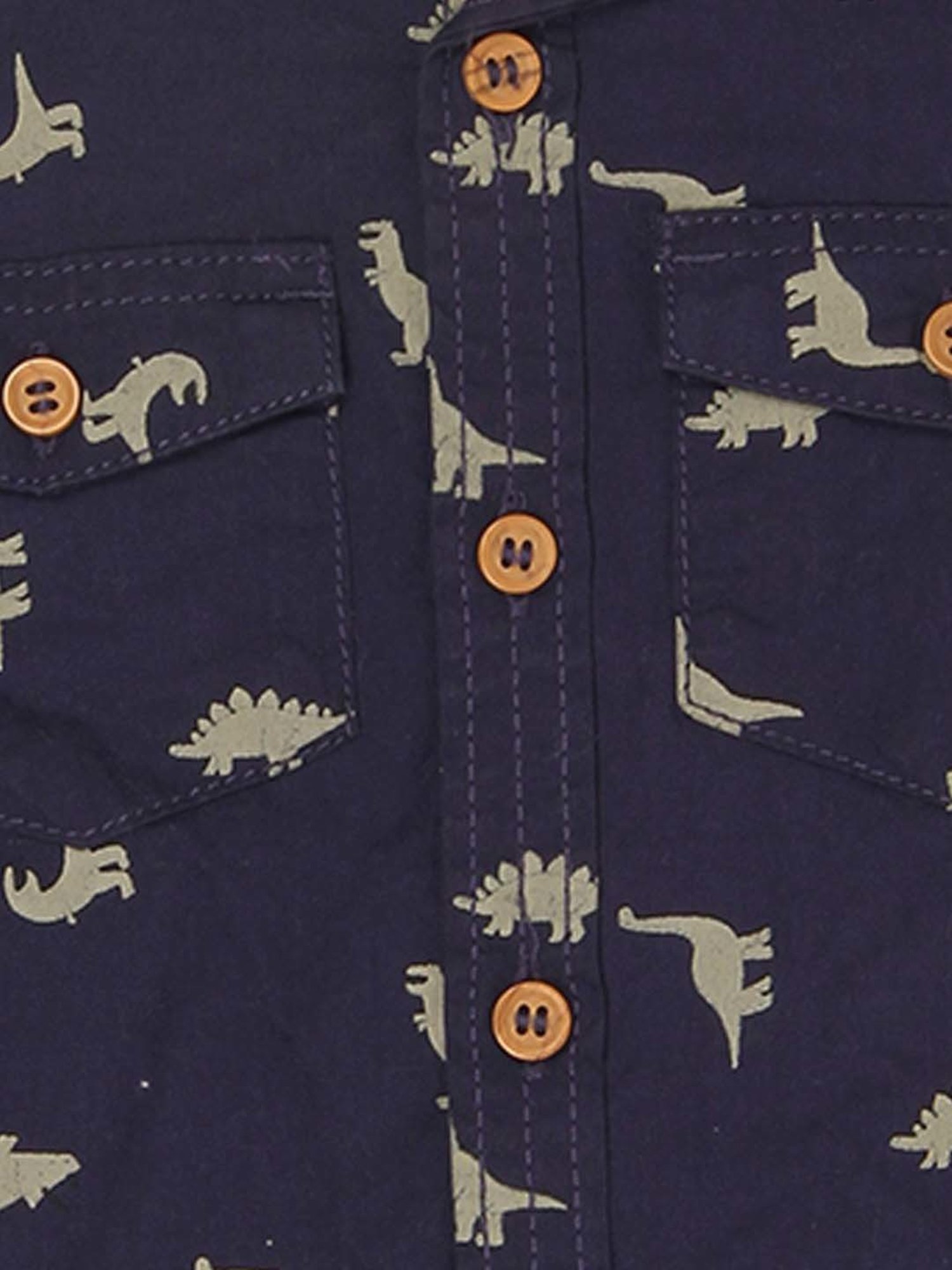 Mothercare Kids Navy Printed Full Sleeves Shirt