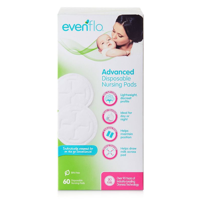 Evenflo Advanced Disposable Nursing Pads 60ct