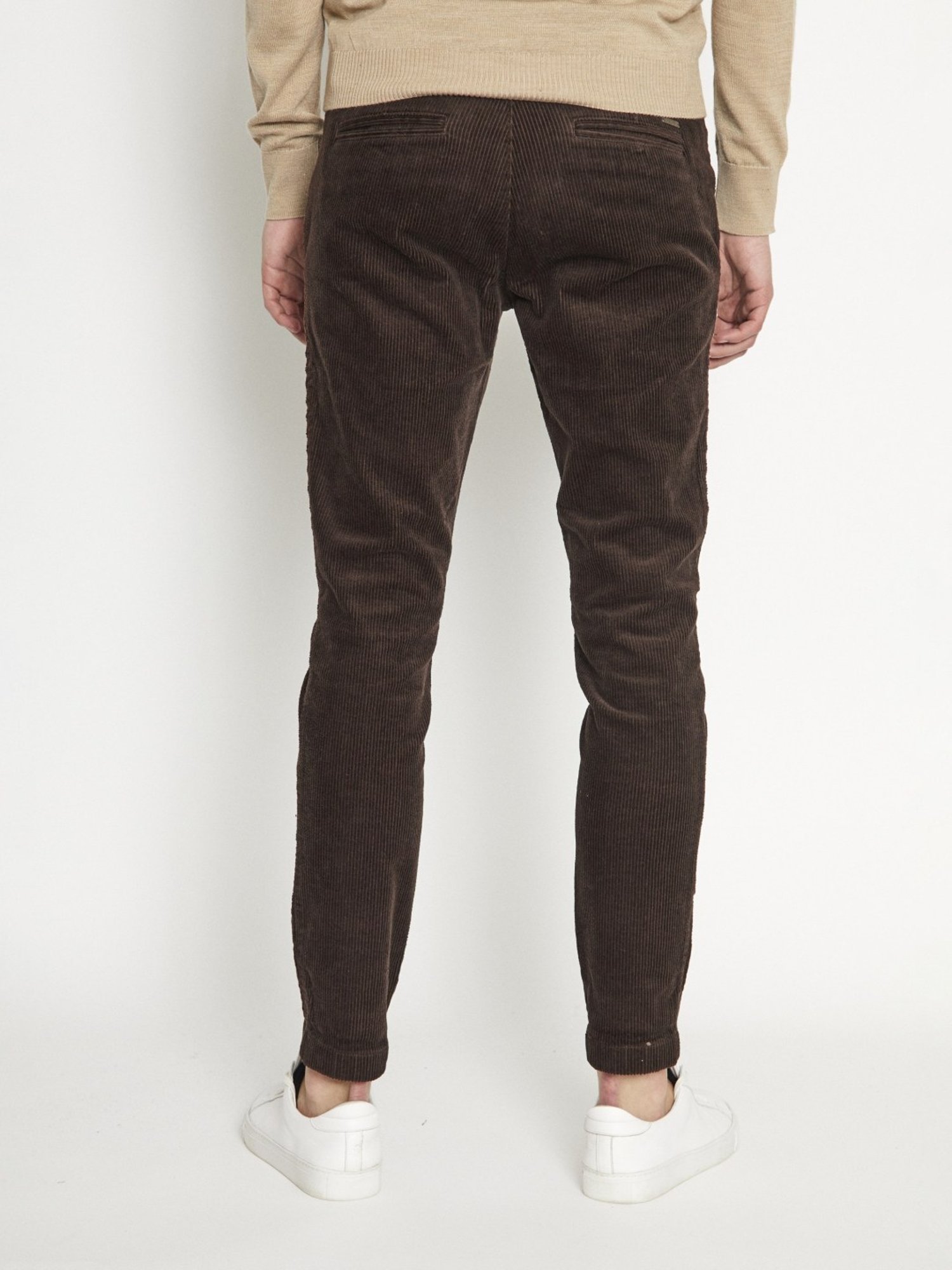Bruun & Stengade Brown Cotton Slim Fit Trousers