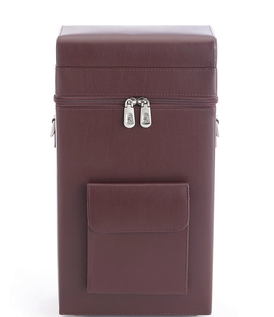 ROYCE New York Leather Connoisseur Wine Carrier